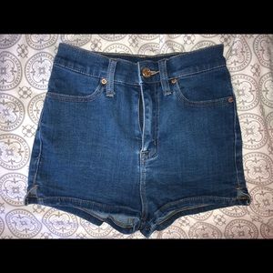 Urban Outfitters high waist denim shorts